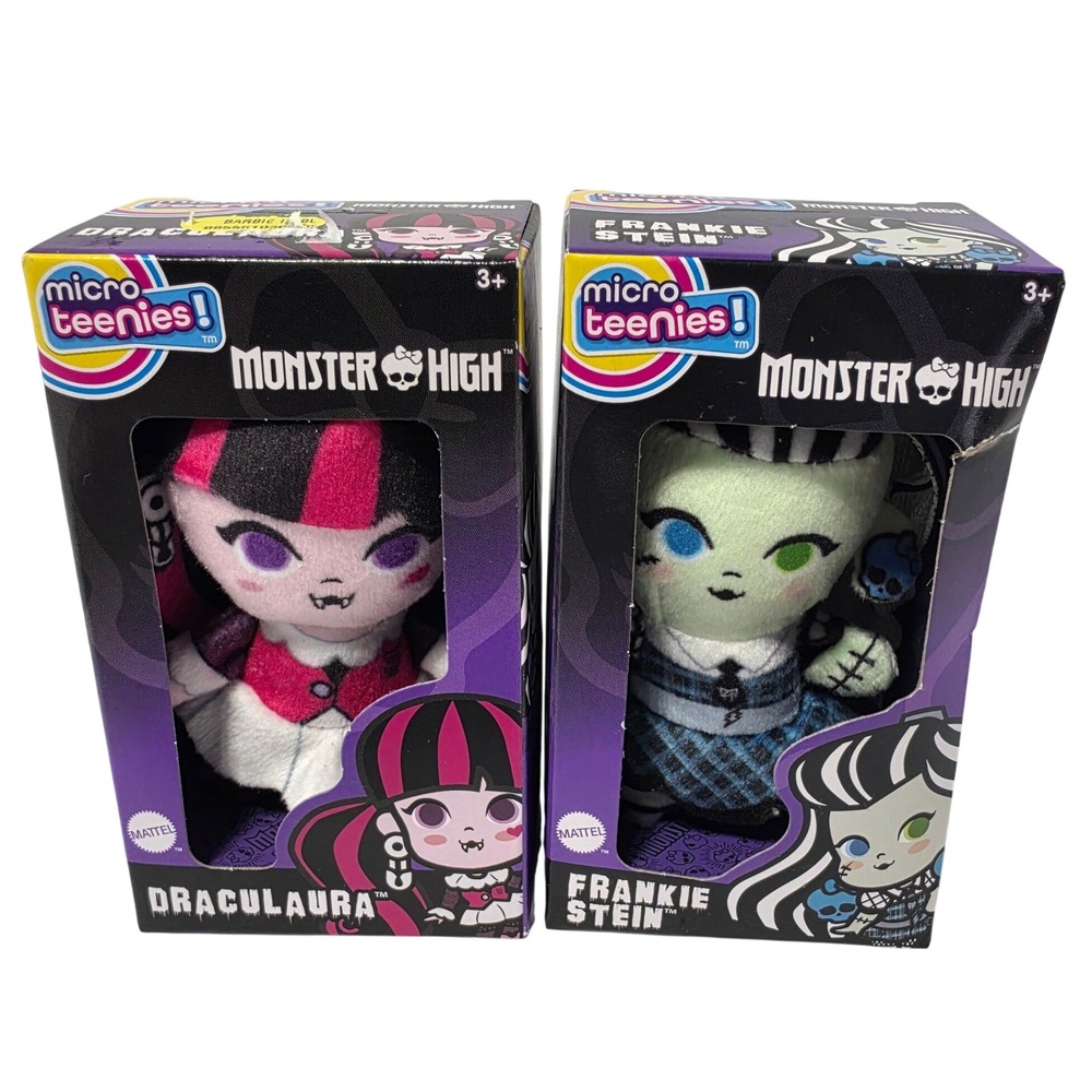 Monster High Micro Teenies Draculaura and Frankie Stein Mini Plush Set of 2*